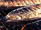 Рецепта Печена риба пъстърва на скара с билки - мащерка, розмарин, див лук